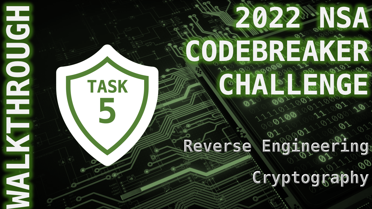 Task 5 - Core Dumped - (Reverse Engineering, Cryptography)