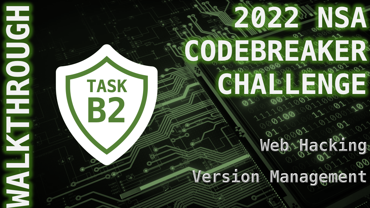 Task B2 - Getting Deeper - (Web Hacking, Git)